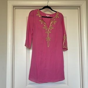 Pink Lilly Pulitzer 3/4 sleeve Dress Size Small